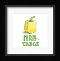 Fresh From the Garden VIII No Border Sq Framed Print