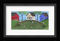 Red Blue Baseball Game Fine Art Print