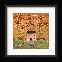 A Garden Filled With Joy Framed Print