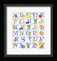 Alphabet Seaweed Blocks Fine Art Print