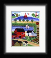 Seaside Village Fine Art Print