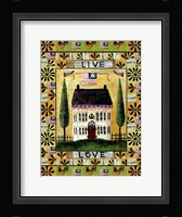 American Flag Angel Live Love Fine Art Print