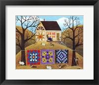 Mama's Corgi Quilt Farm Fine Art Print