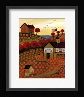 Americana Pumpkin Valley and Homemade Pie Fine Art Print