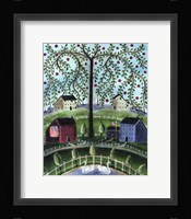 American Salt Box Village Fine Art Print