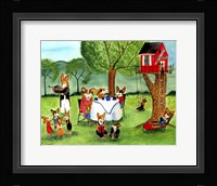 Corgi Dog Tea Party Fine Art Print