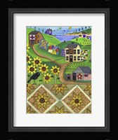 Sunflower Quilt Farm Fine Art Print