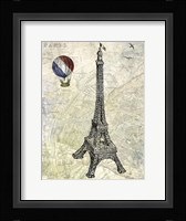 Eiffel Map Fine Art Print