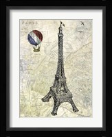 Eiffel Map Fine Art Print
