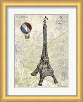 Eiffel Map Fine Art Print