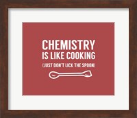 Chemistry Is Like Cooking - Red Fine Art Print