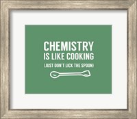Chemistry Is Like Cooking - Green Fine Art Print
