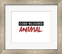 Code-Blooded Animal - White Fine Art Print