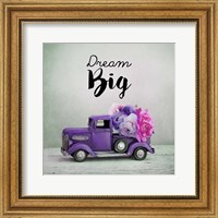 Dream Big - Purple Truck and Flowers Fine Art Print