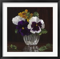 Four Pansies Fine Art Print