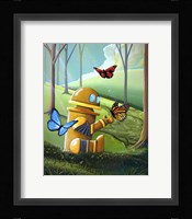 Bot and the Butterflies Fine Art Print