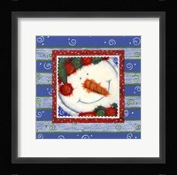 Scarf Snowman 1 Fine Art Print