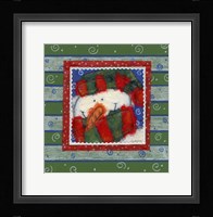 Scarf Snowman 2 Fine Art Print