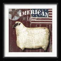 American Wool I Framed Print