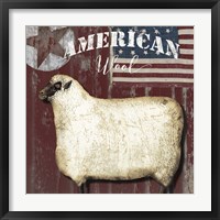 American Wool I Framed Print