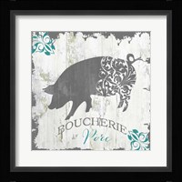 Ferme Teal 2 Framed Print