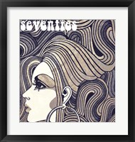 Silver Hoop Girl Monochrome Fine Art Print