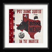 Texas BBQ 4 Framed Print