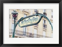 Art Nouveau Entrance of the Paris Metro Framed Print