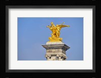 Golden Fame Statue On Pont Alexandre III - I Fine Art Print