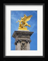 Golden Fame Statue On Pont Alexandre III - II Fine Art Print