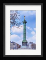 La Colonne de Juillet On Place de la Bastille Fine Art Print