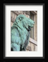 Lion Statue Of The Lions Gate Of The Louvre Fine Art Print