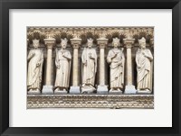 Notre Dame Facade Details III Framed Print