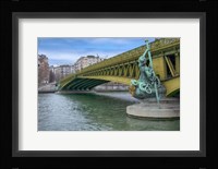 Pont Mirabeau Spans The Seine River Fine Art Print