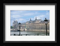 The Louvre Palace And Seine River Fine Art Print