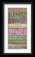 Burgundy Wines Red Framed Print