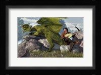 Bard And Dragon Fine Art Print