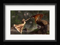 Surreal Tiger Bubble Water Dancer Fine Art Print