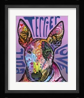 Bull Terrier Love Framed Print