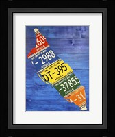 Aruba License Plate Map Fine Art Print