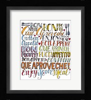 Bon Appetit Framed Print