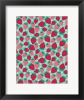 June Strawberries Framed Print