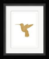 Gold Hummingbird Fine Art Print