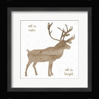 Natural Reindeer F Fine Art Print