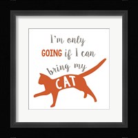 Going Cat Framed Print