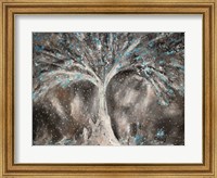 Birches with Blue Birds Fine Art Print