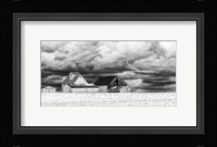 Five White Barns Fine Art Print