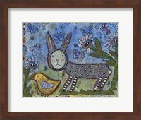 Rabbit With Chick Fine Art Print