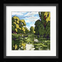 Pop London Landscape Gardens Fine Art Print