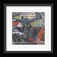 Houses at Unterach on the Attersee Fine Art Print